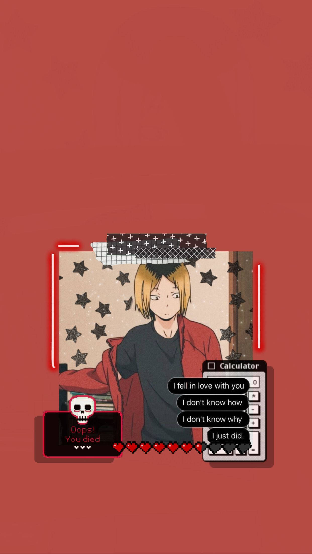 红色主题的Kenma 壁纸