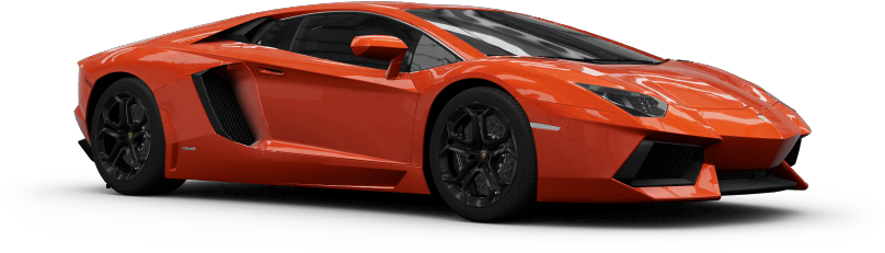 红色兰博基尼Aventador侧视图 壁纸