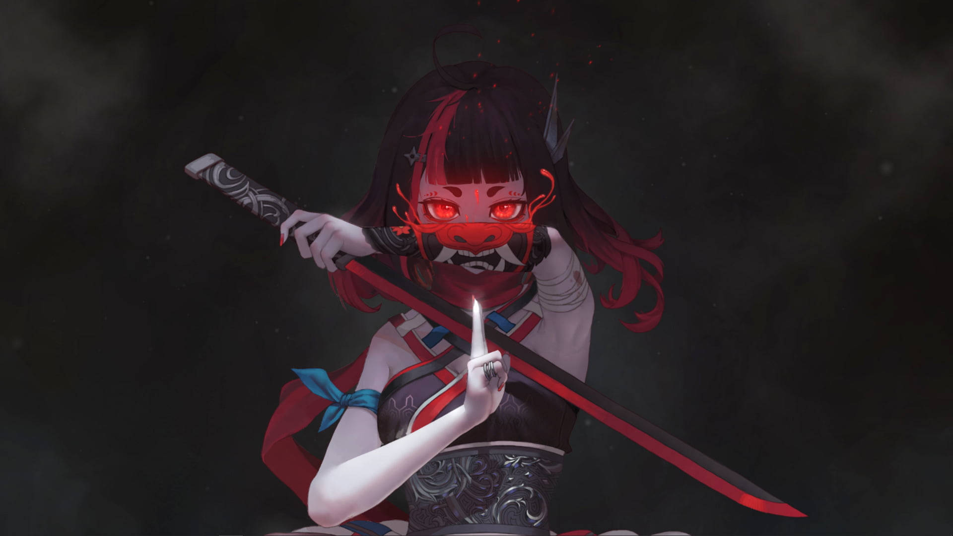 红色动漫恶魔