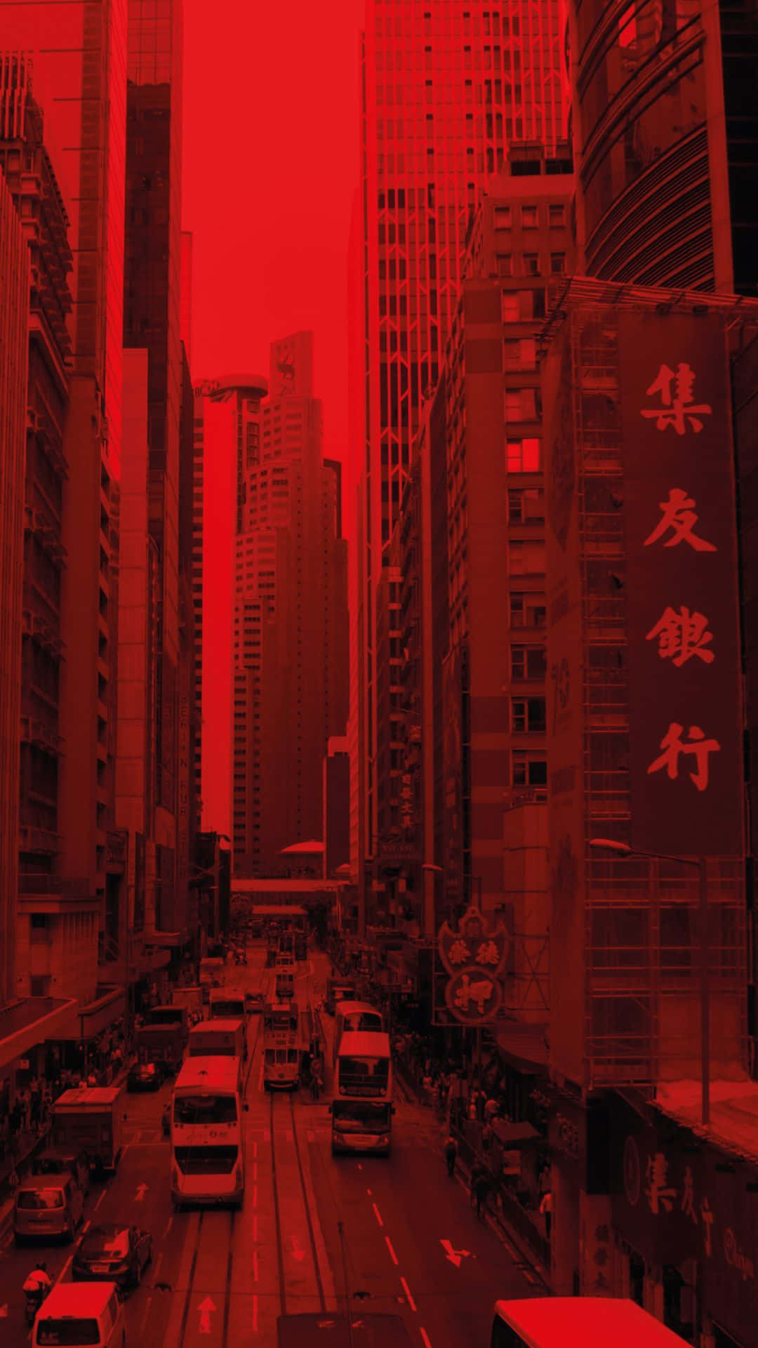 红色城市美学红图 壁纸