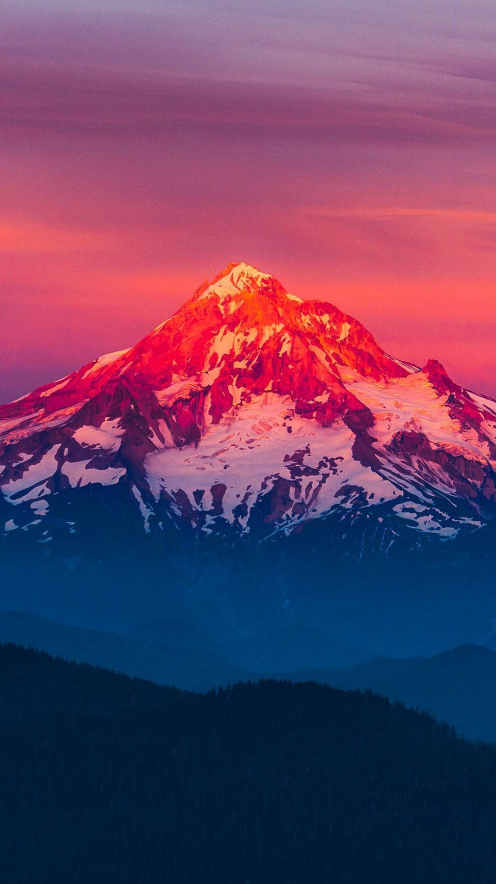 红色山景 壁纸