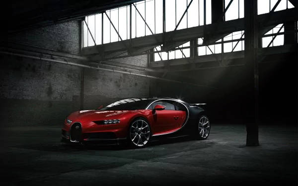 红色布加迪Chiron 4K 壁纸