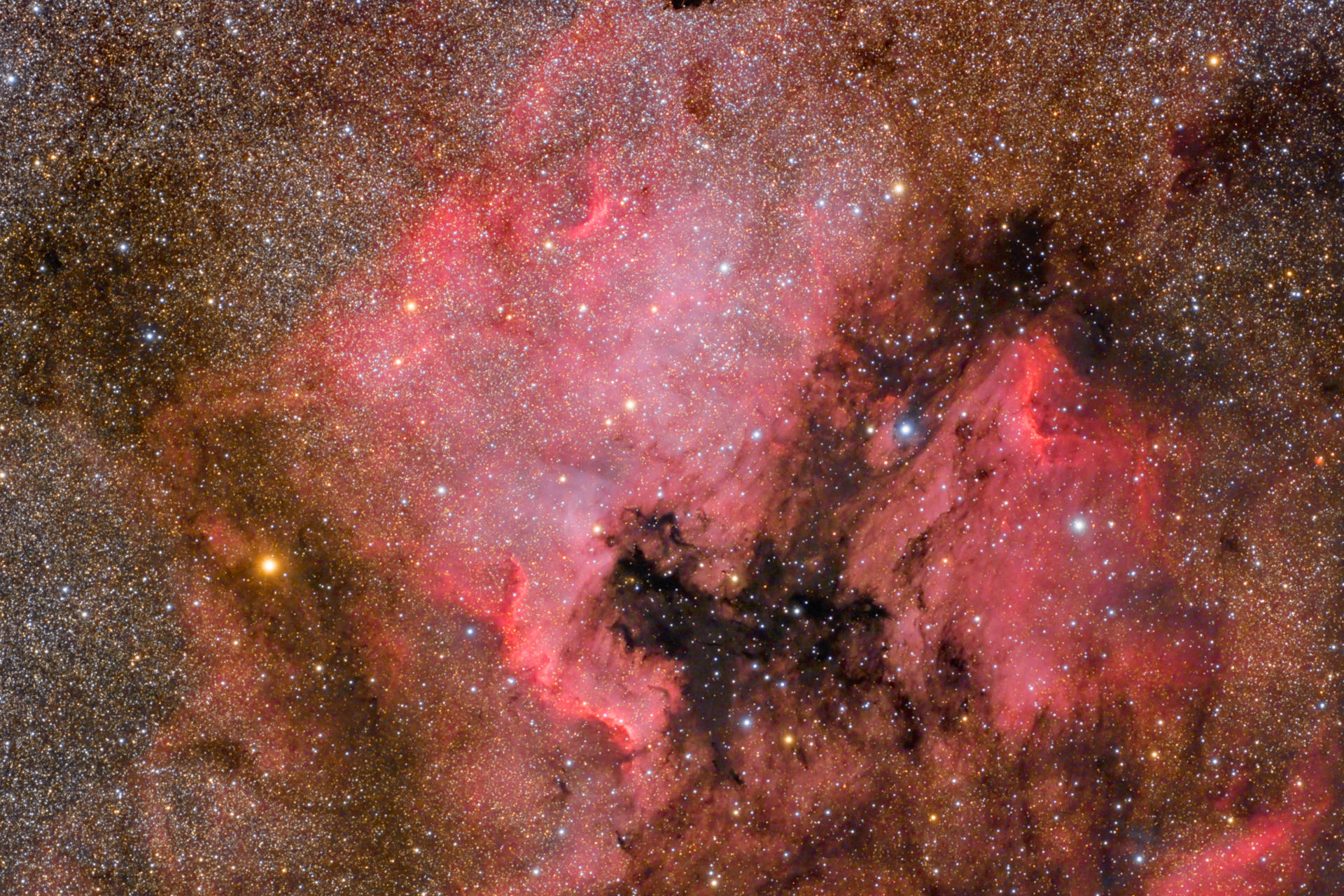 红色星空星系宇宙壁纸