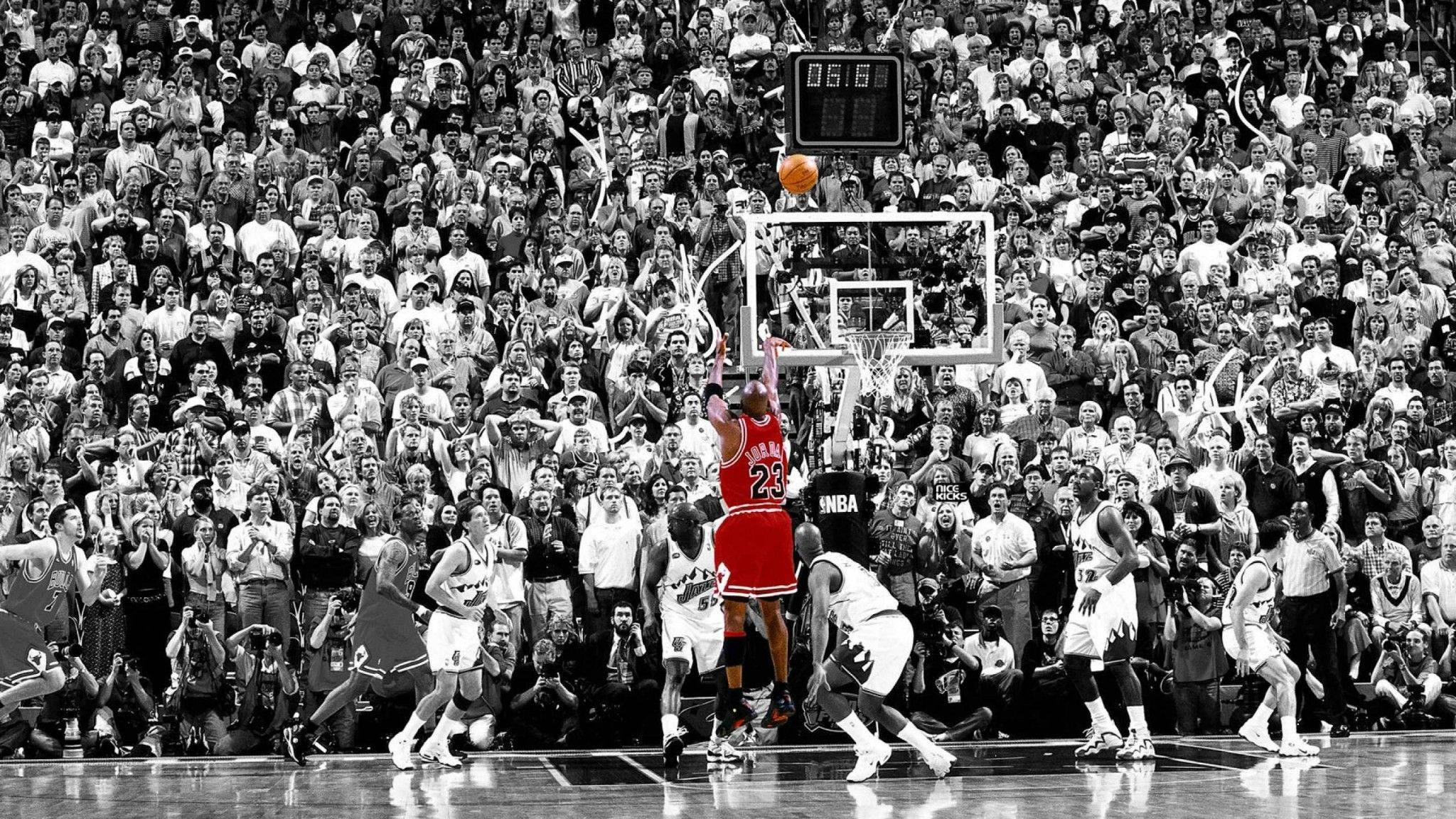 红色迈克尔·乔丹NBA桌面壁纸 壁纸