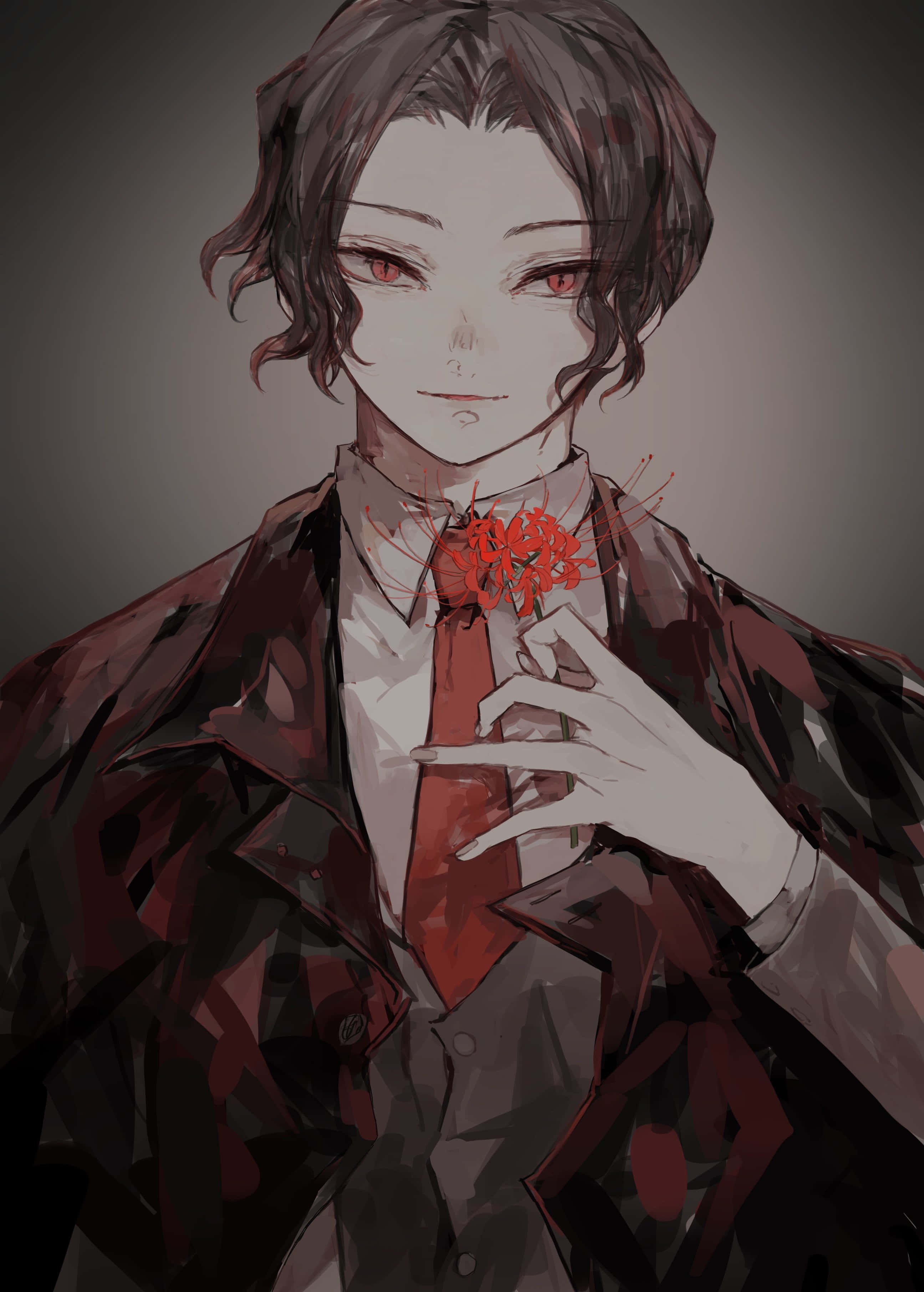 红花鬼舞辻无惨 壁纸