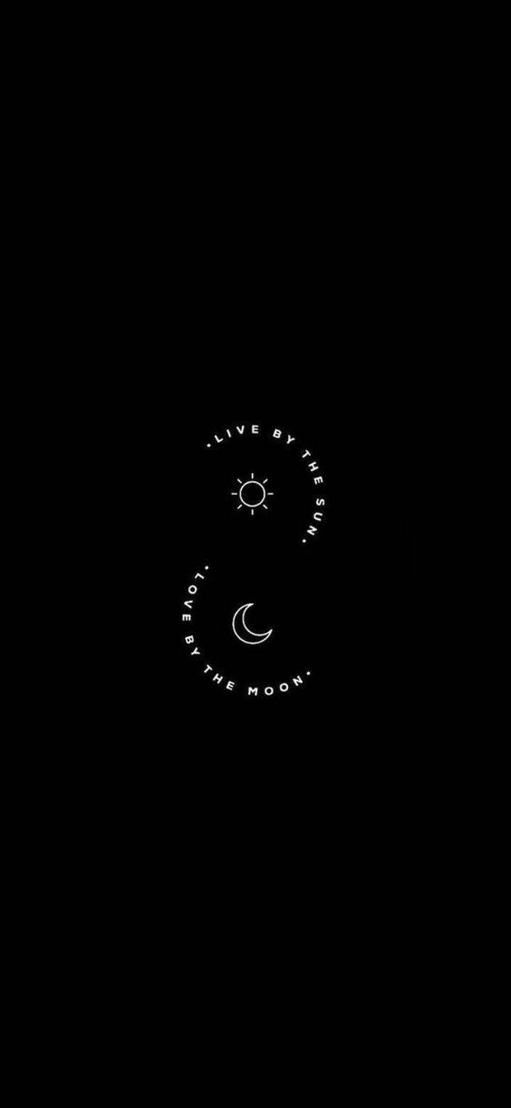 纯黑iPhone昼夜循环 壁纸