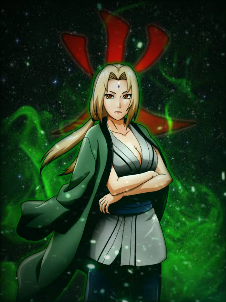 纲手抱臂而立