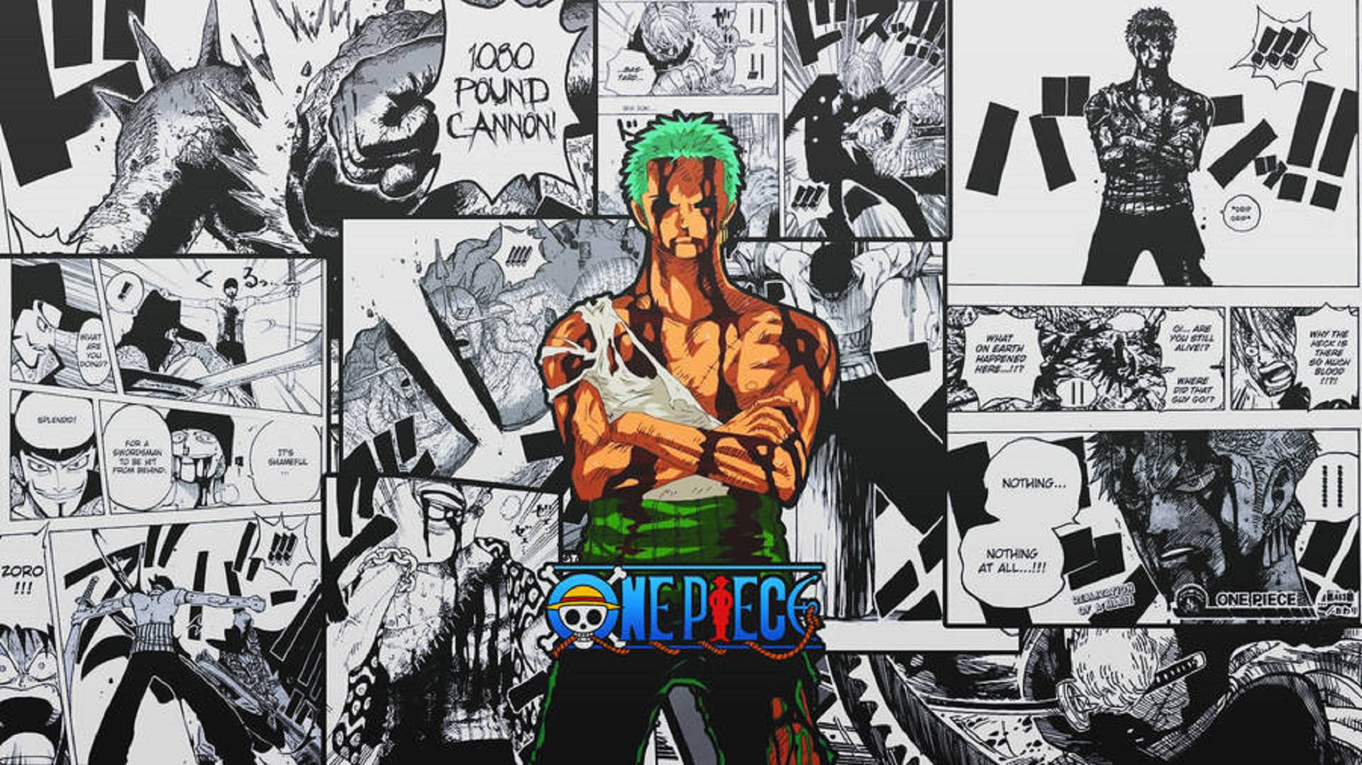 罗罗诺亚·索隆漫画分镜 壁纸