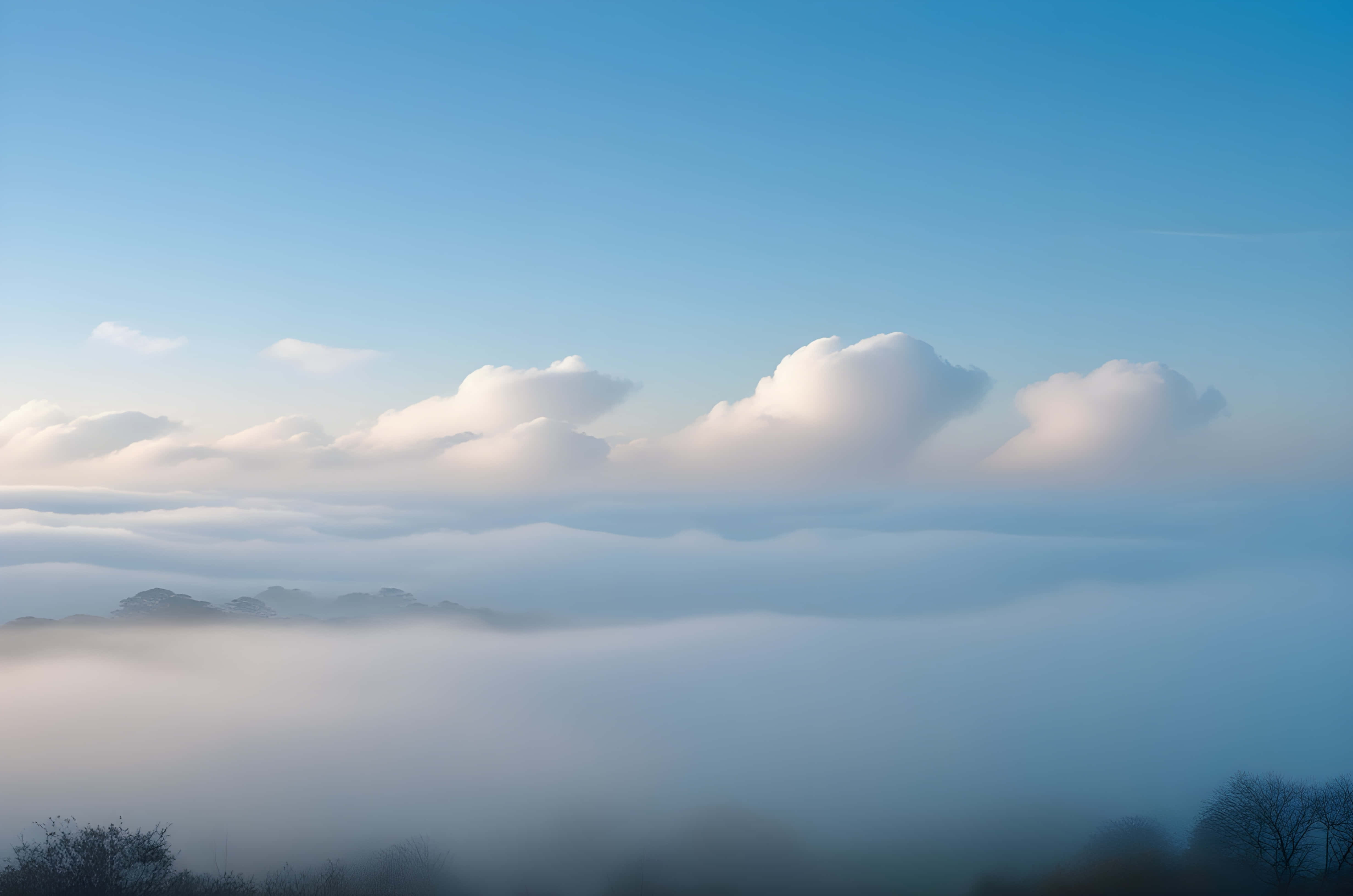美丽天空与自然风景 壁纸
