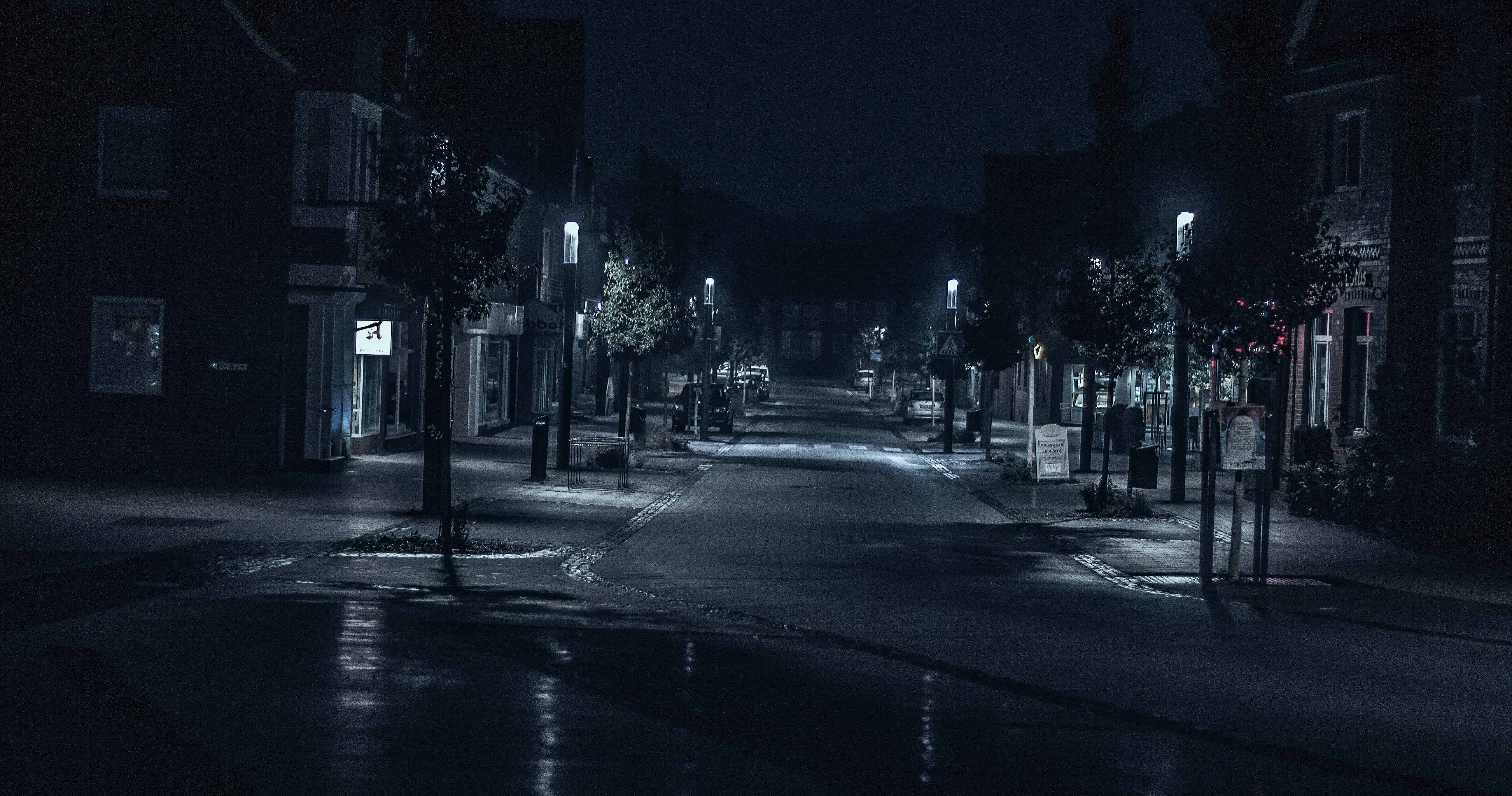 美丽暗夜街景 壁纸