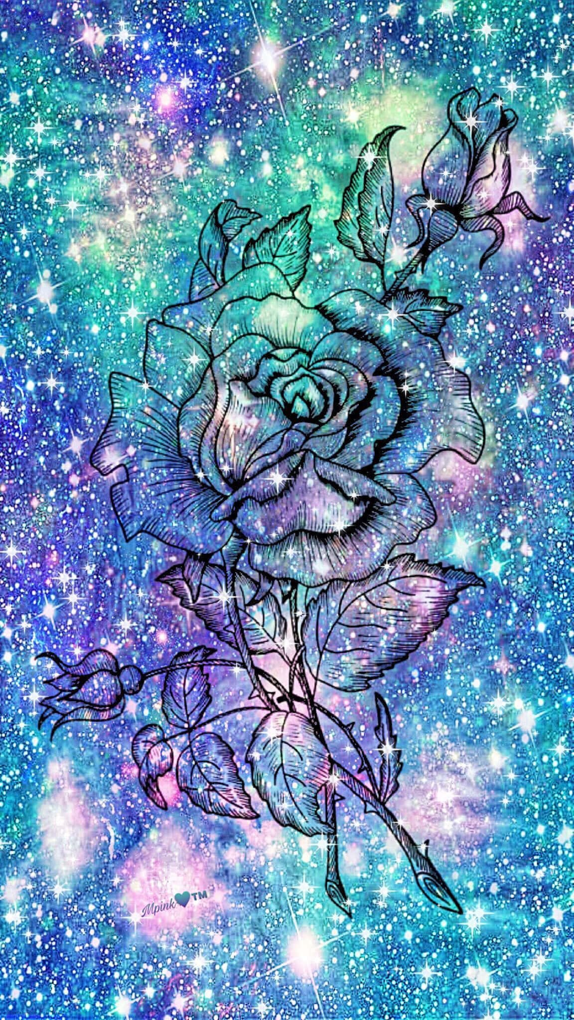 美丽的夜空，群星与行星闪耀光芒 壁纸