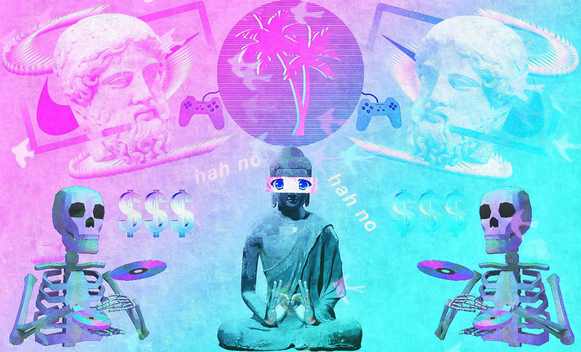 美学电子男孩蒸汽波艺术 壁纸