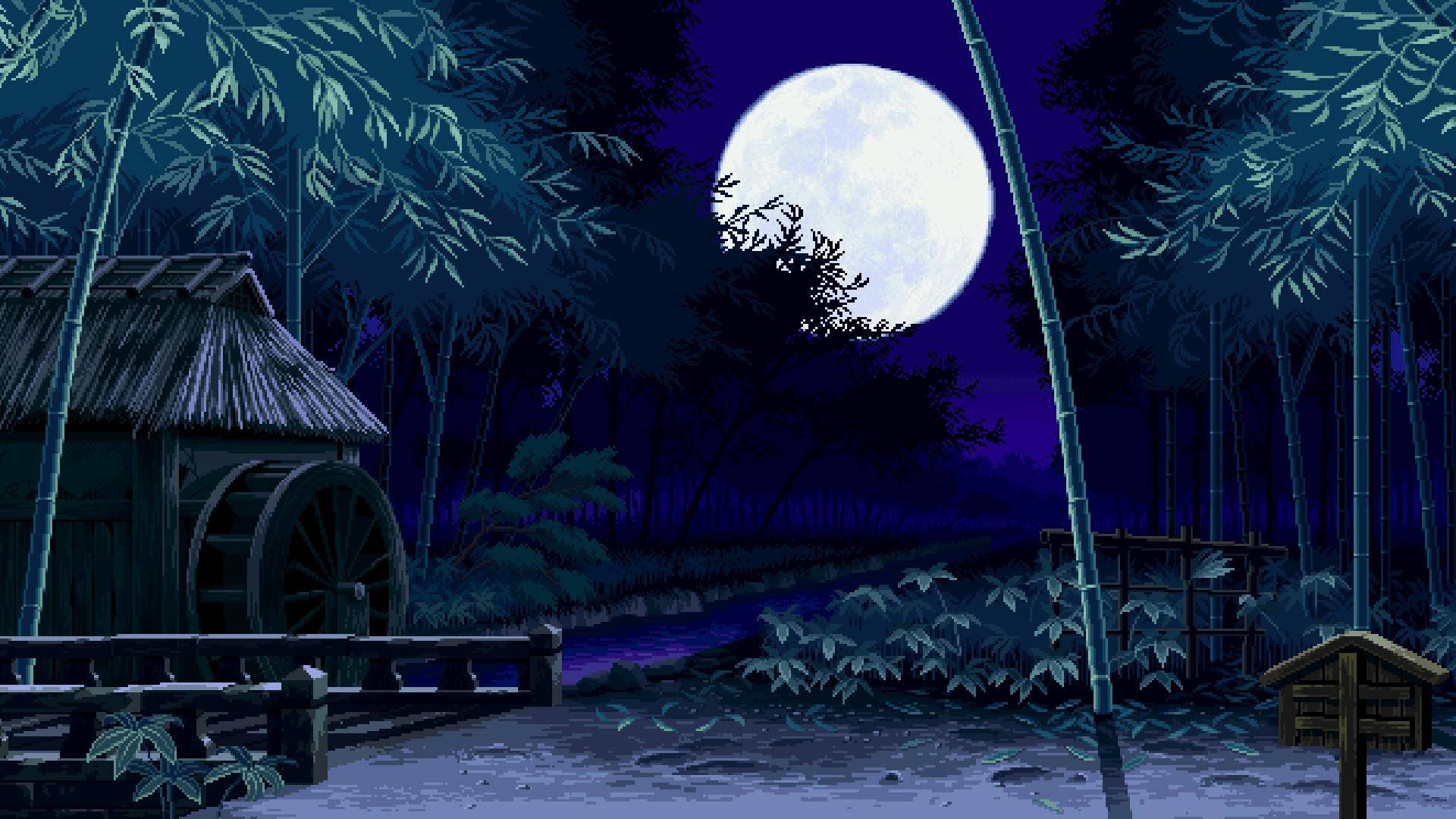 美学艺术竹夜 壁纸