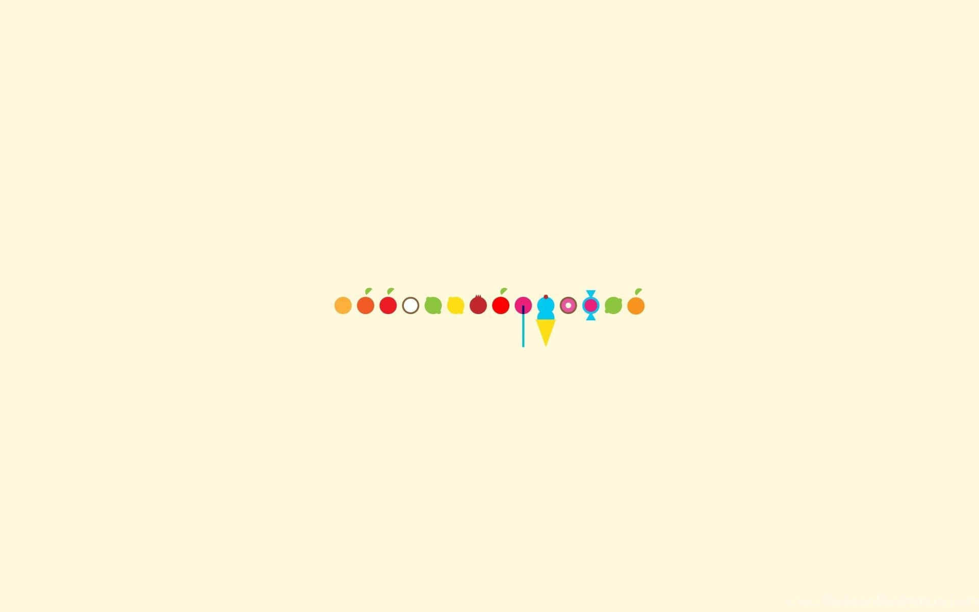 色彩缤纷的背景搭配彩色标志 壁纸