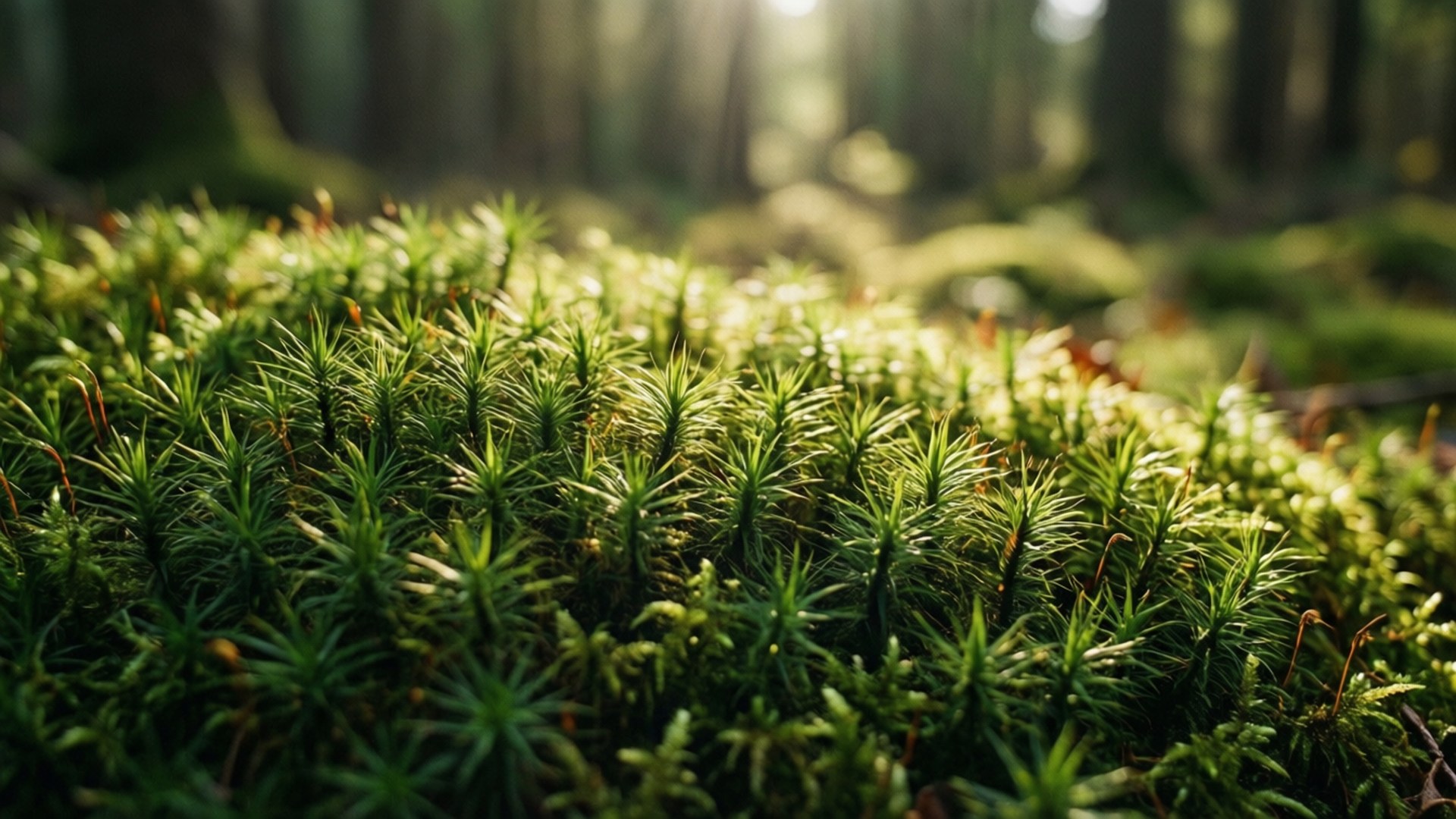 苔藓森林地面 壁纸