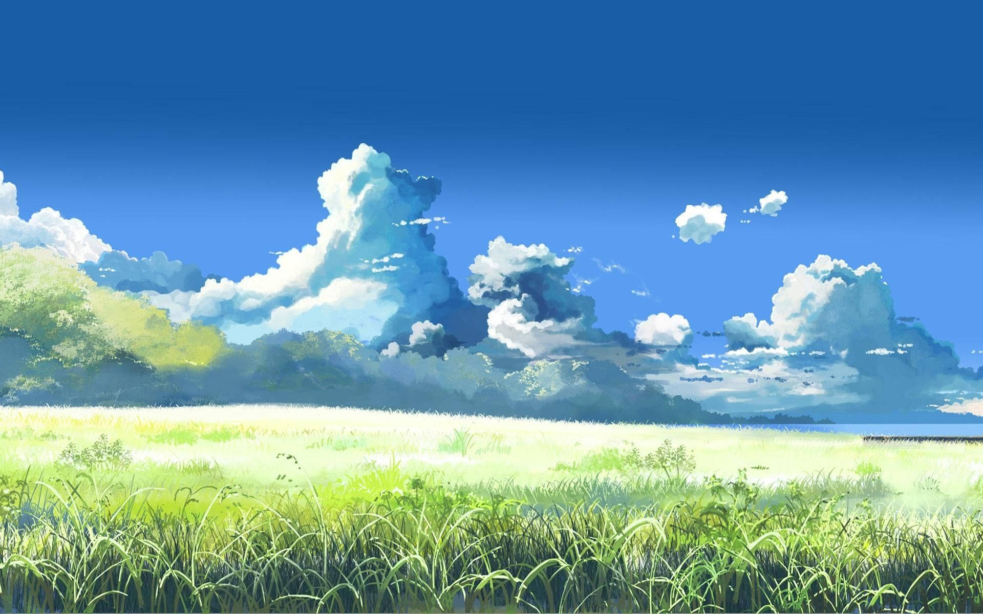 草原动漫风景 壁纸