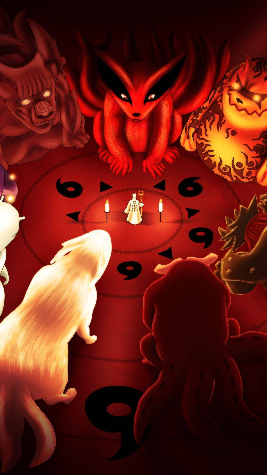 萌版尾兽火影手机壁纸 壁纸