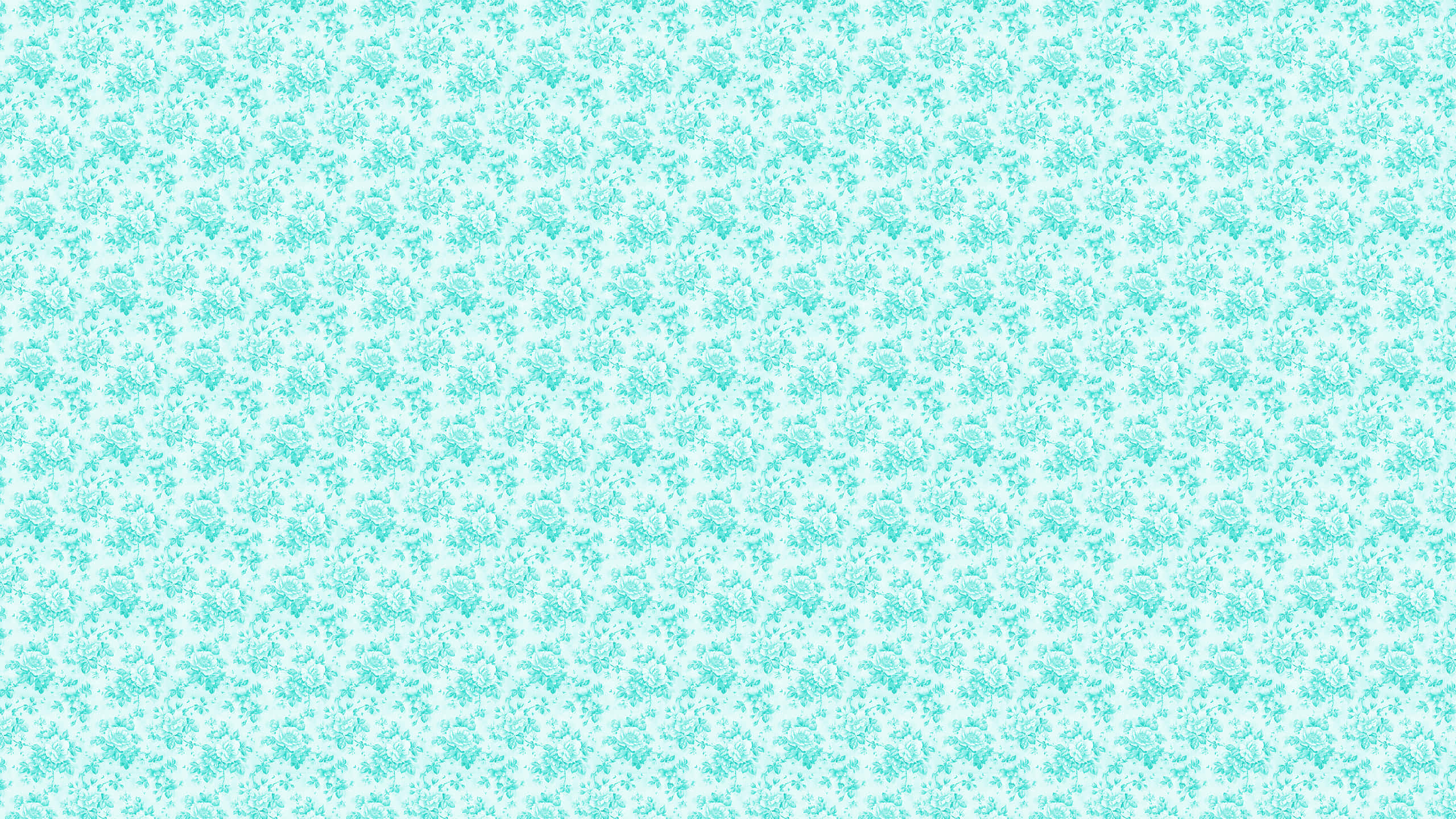 蓝白花卉图案 壁纸