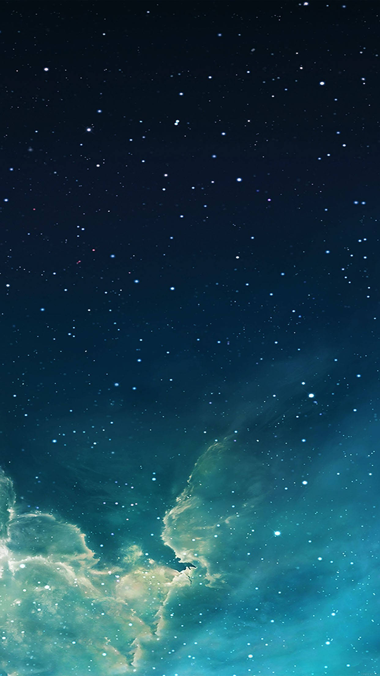蓝绿色星系手机壁纸 壁纸