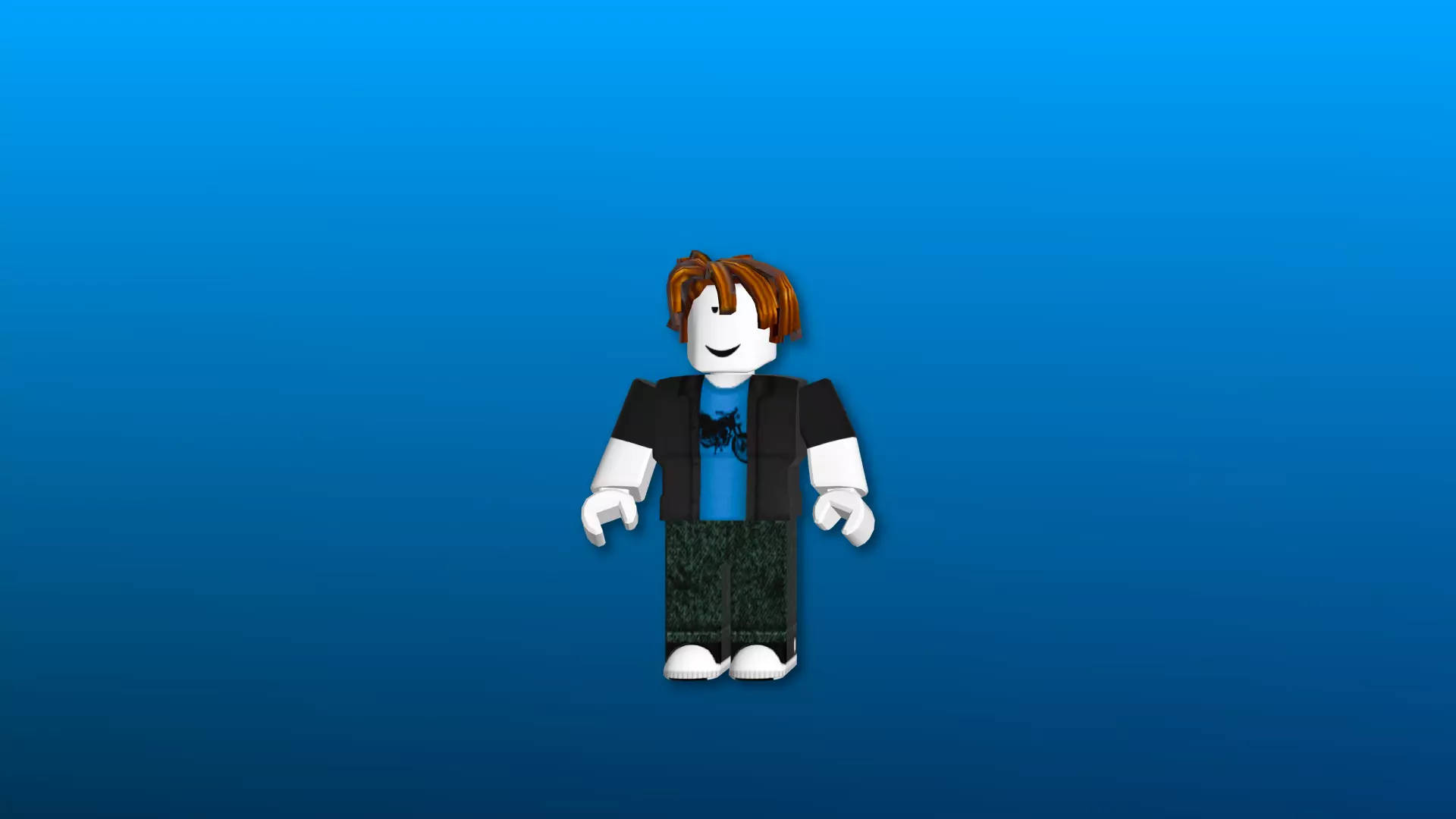 蓝色Roblox头像 壁纸