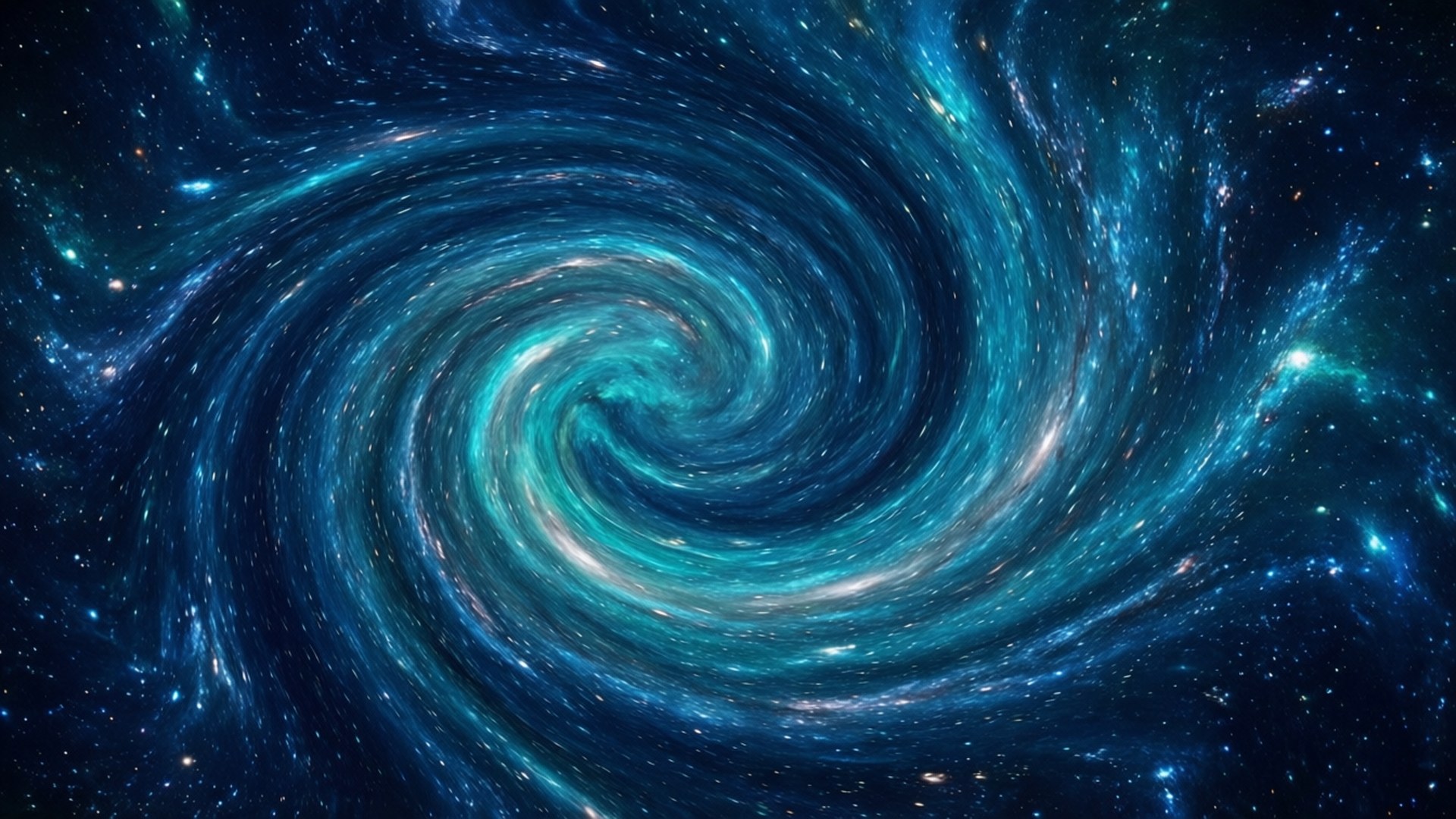 蓝色宇宙漩涡 壁纸