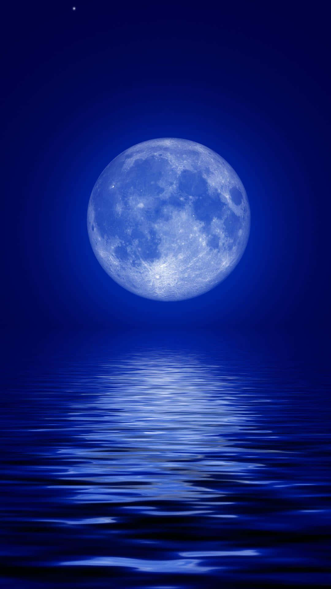 蓝色月亮iPhone 壁纸