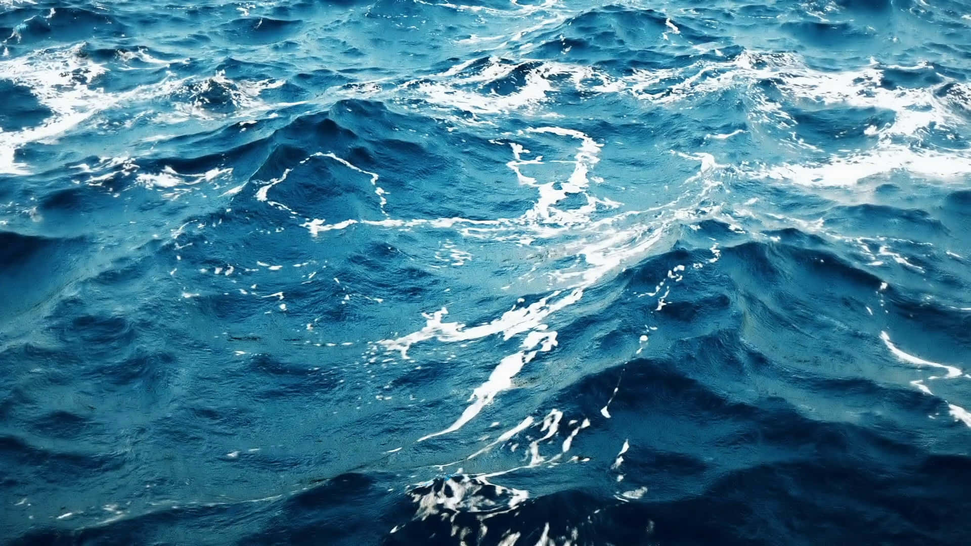 蓝色海洋水面背景 壁纸
