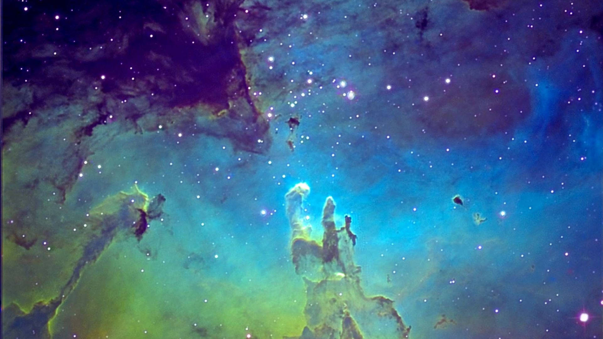 蓝色美学可爱星系 壁纸