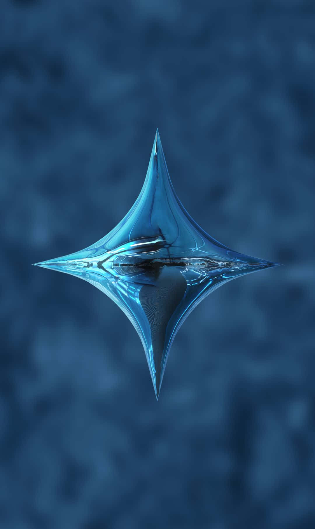 蓝色背景上的蓝色星星 壁纸