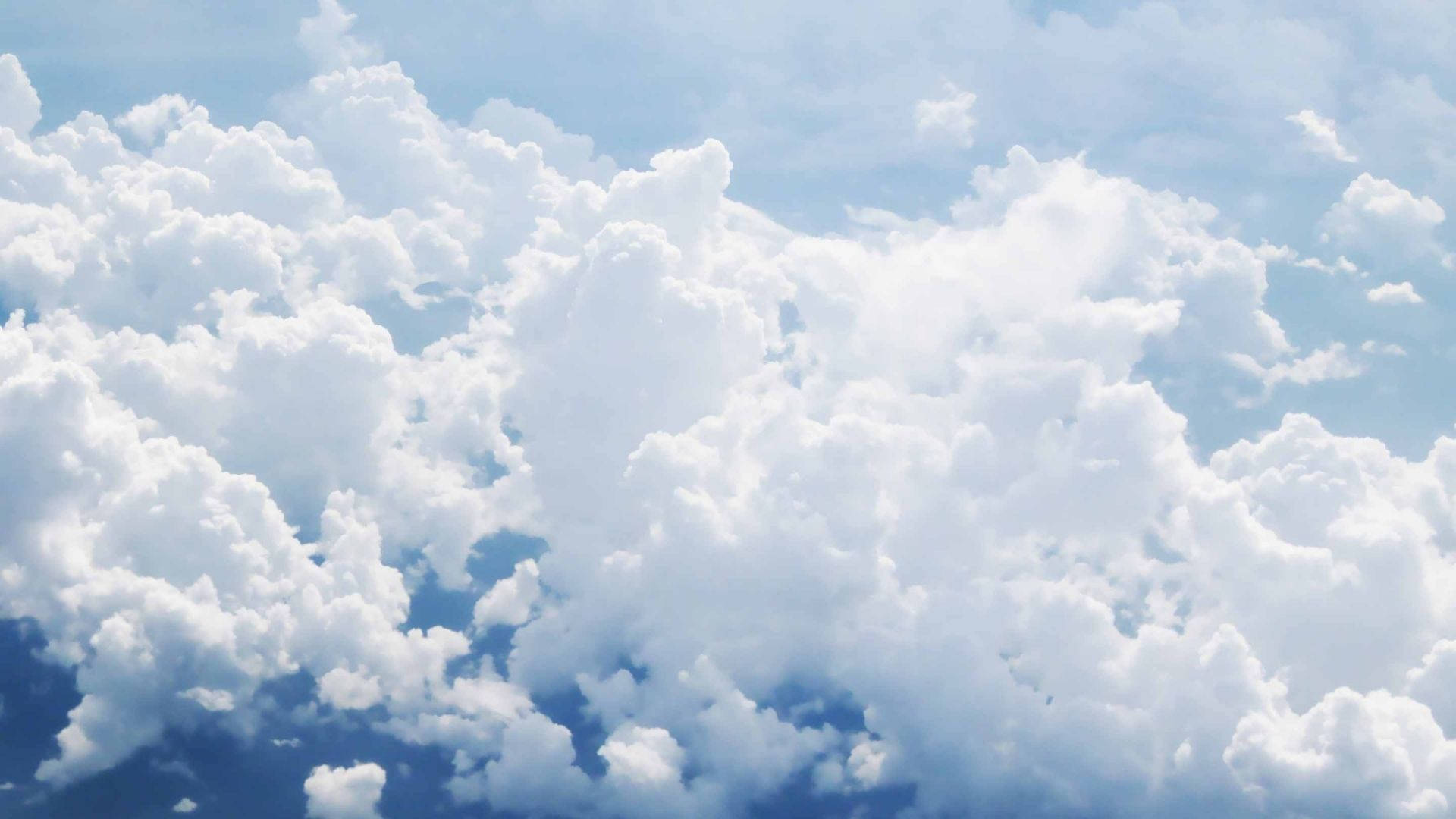 蓬松天空景观 壁纸