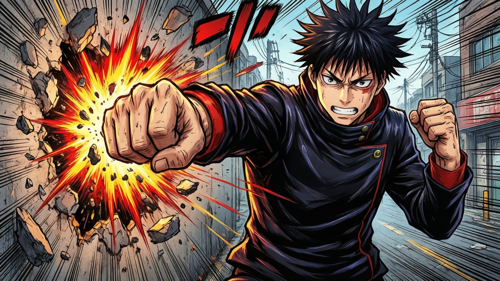虎杖悠仁的毁灭性一拳 壁纸