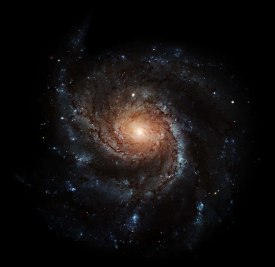 螺旋星系核心辉光 壁纸