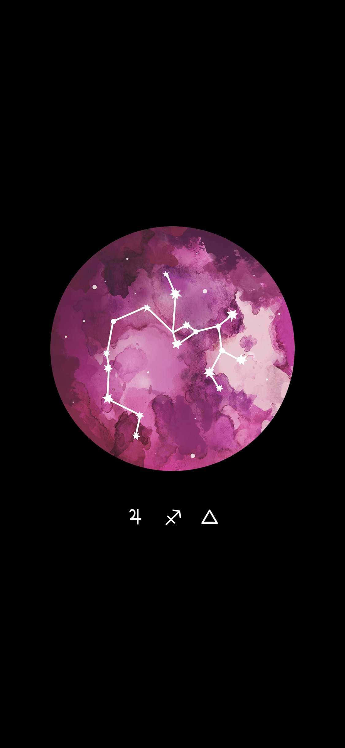 “让你内心的射手座闪耀——像弓箭手的箭一样自由奔放。” 壁纸