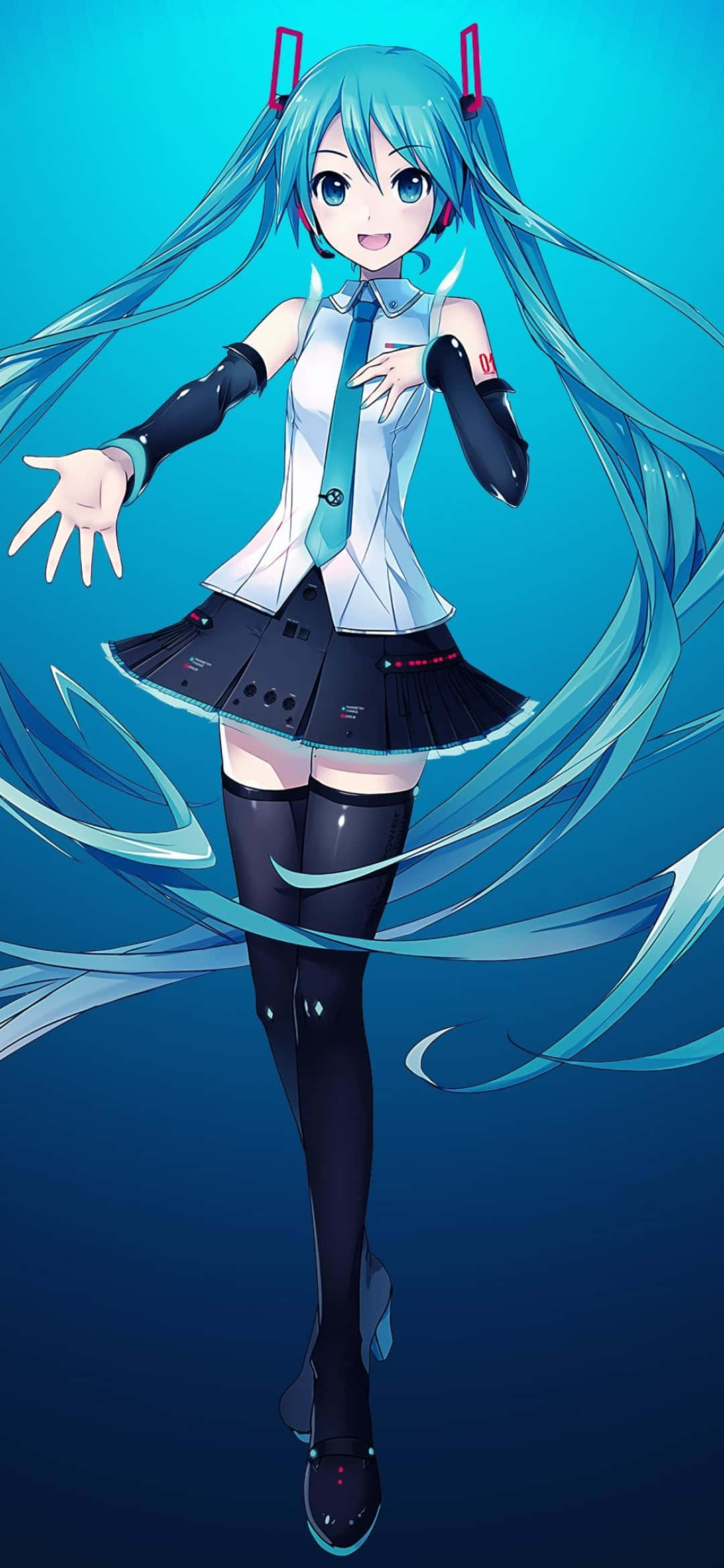 让音乐活起来：初音未来登台表演 壁纸