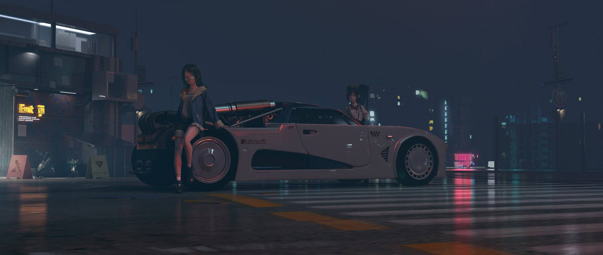 赛车动漫车 壁纸
