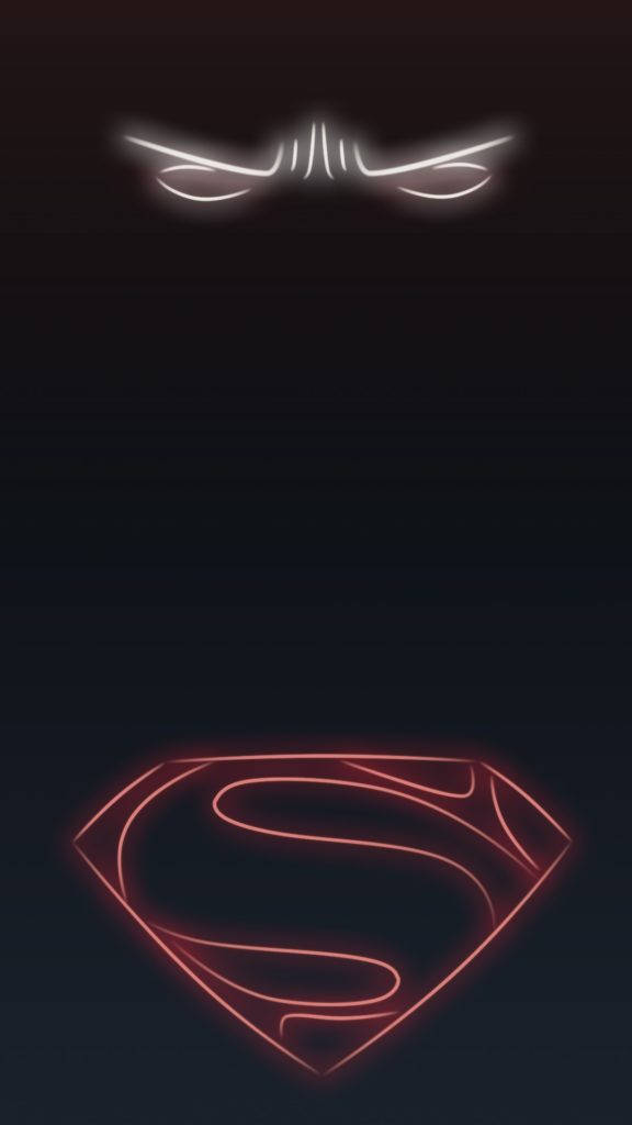 超人标志霓虹iPhone壁纸 壁纸