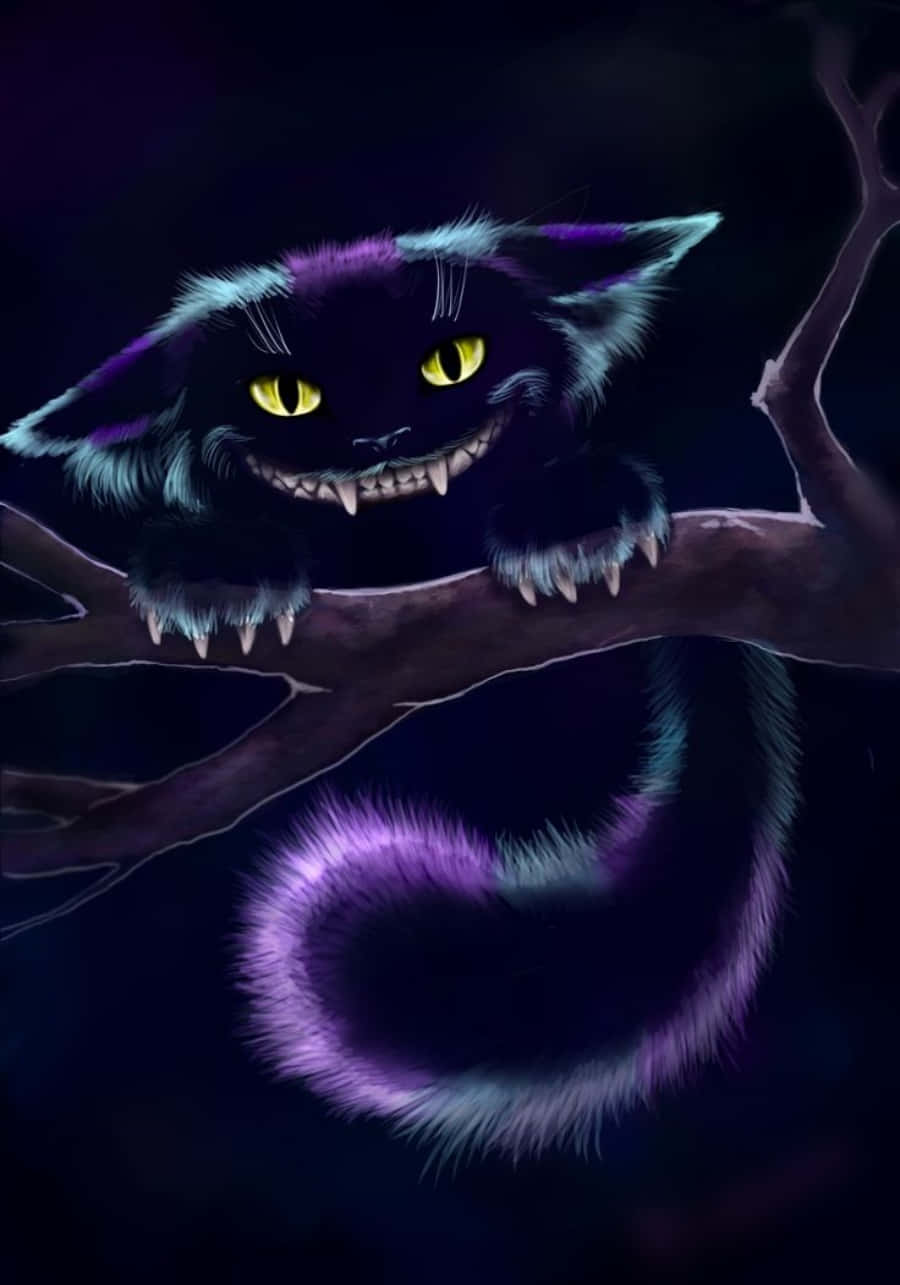 超现实主义的经典柴郡猫形象！ 壁纸