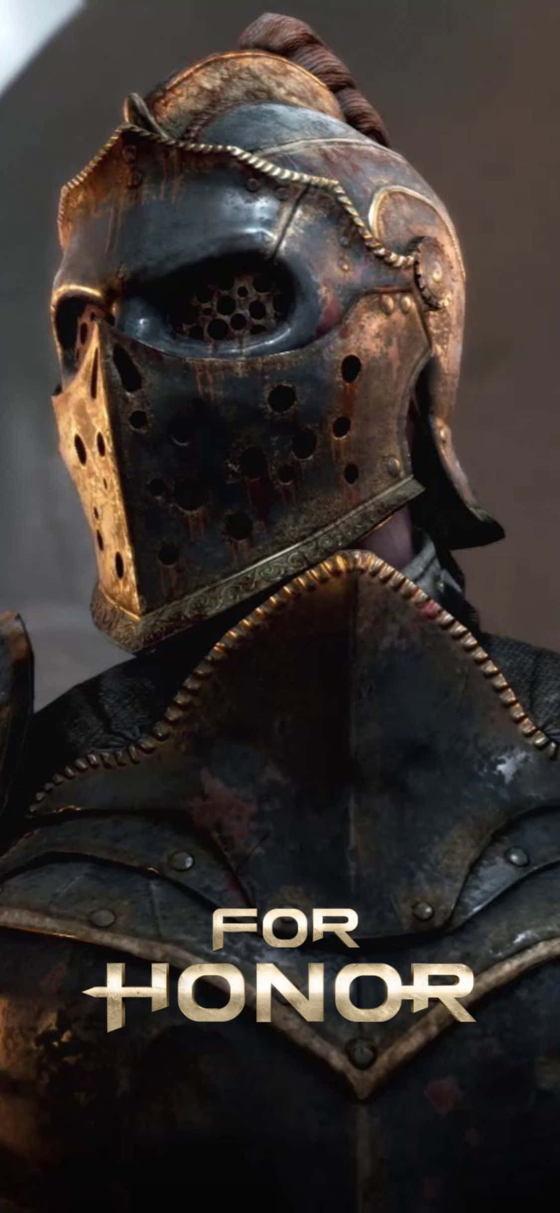 身着盔甲的男子与“For Honor”字样 壁纸