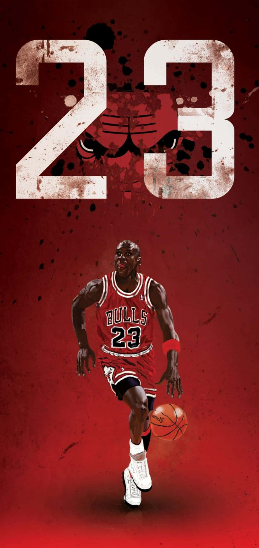 迈克尔·乔丹在1998年NBA总决赛对阵犹他爵士队投出制胜球后举起他的球衣 壁纸