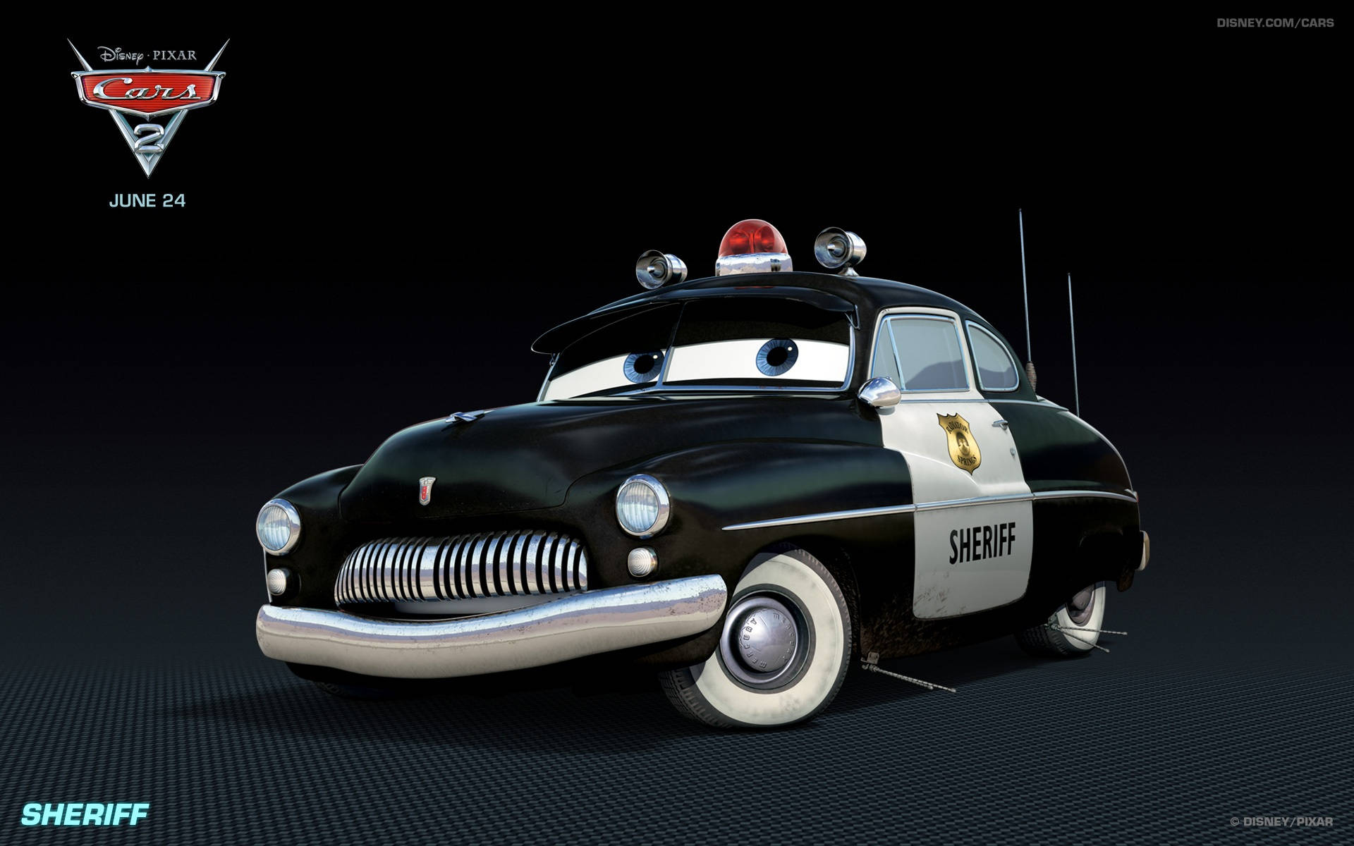 迪士尼皮克斯《赛车总动员2》警长 壁纸