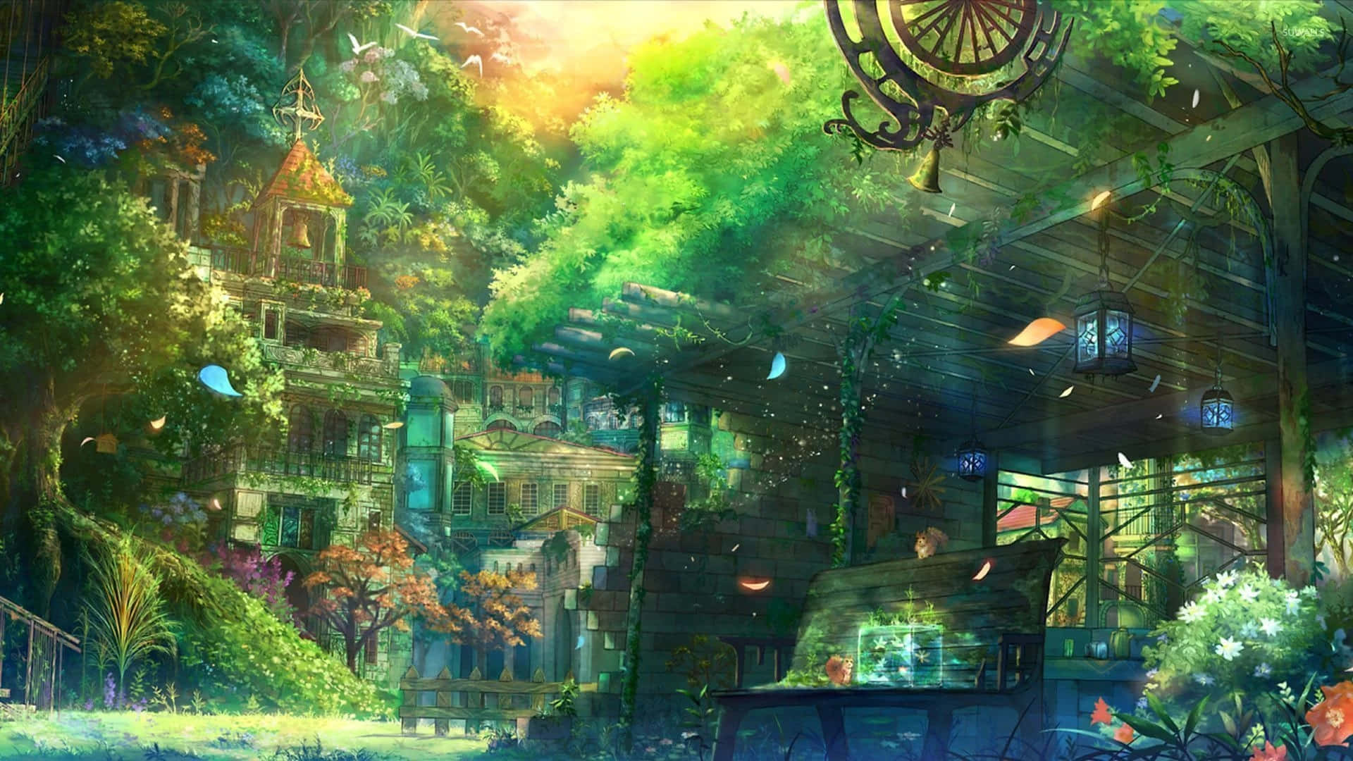 迷人田园美学背景 壁纸