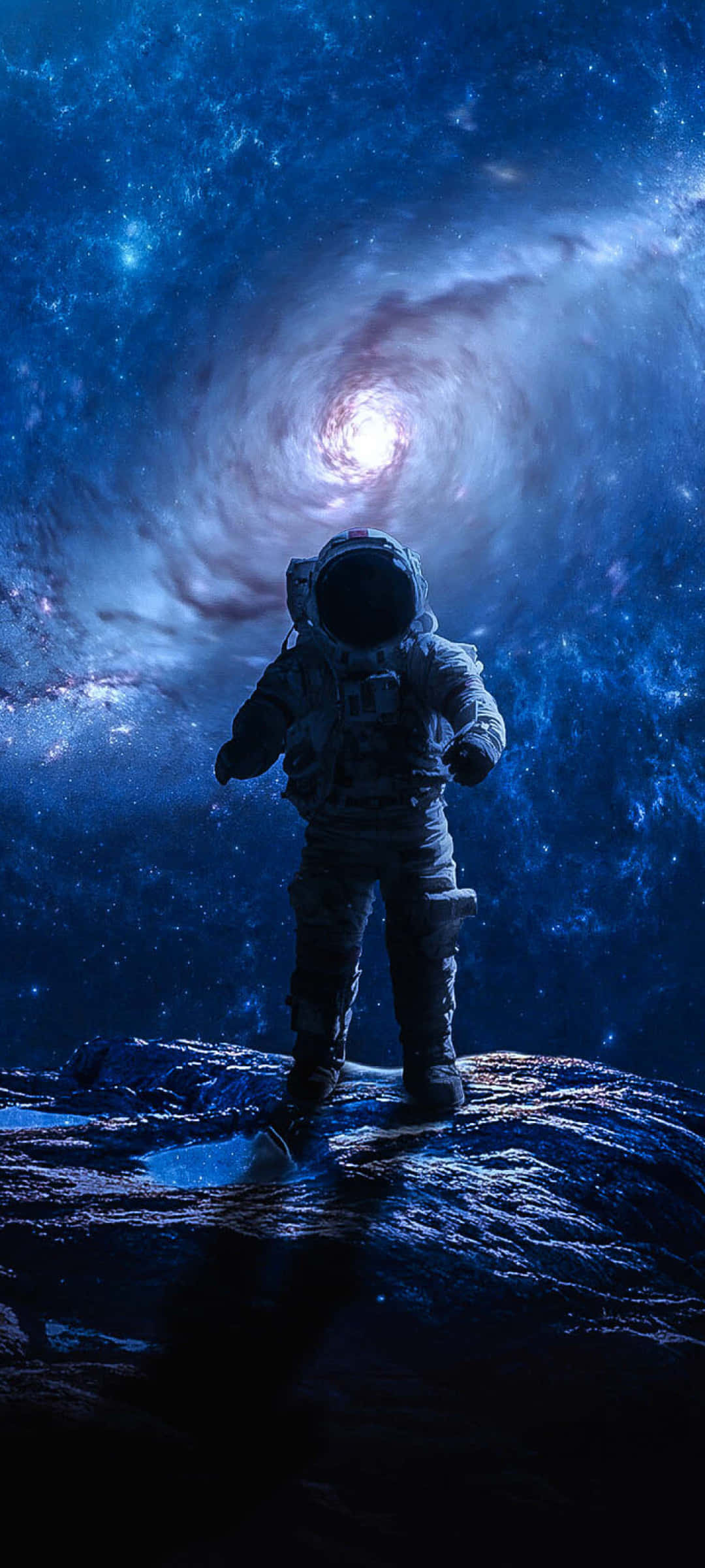 迷人的太空漫步 - 外太空中的宇航员 壁纸