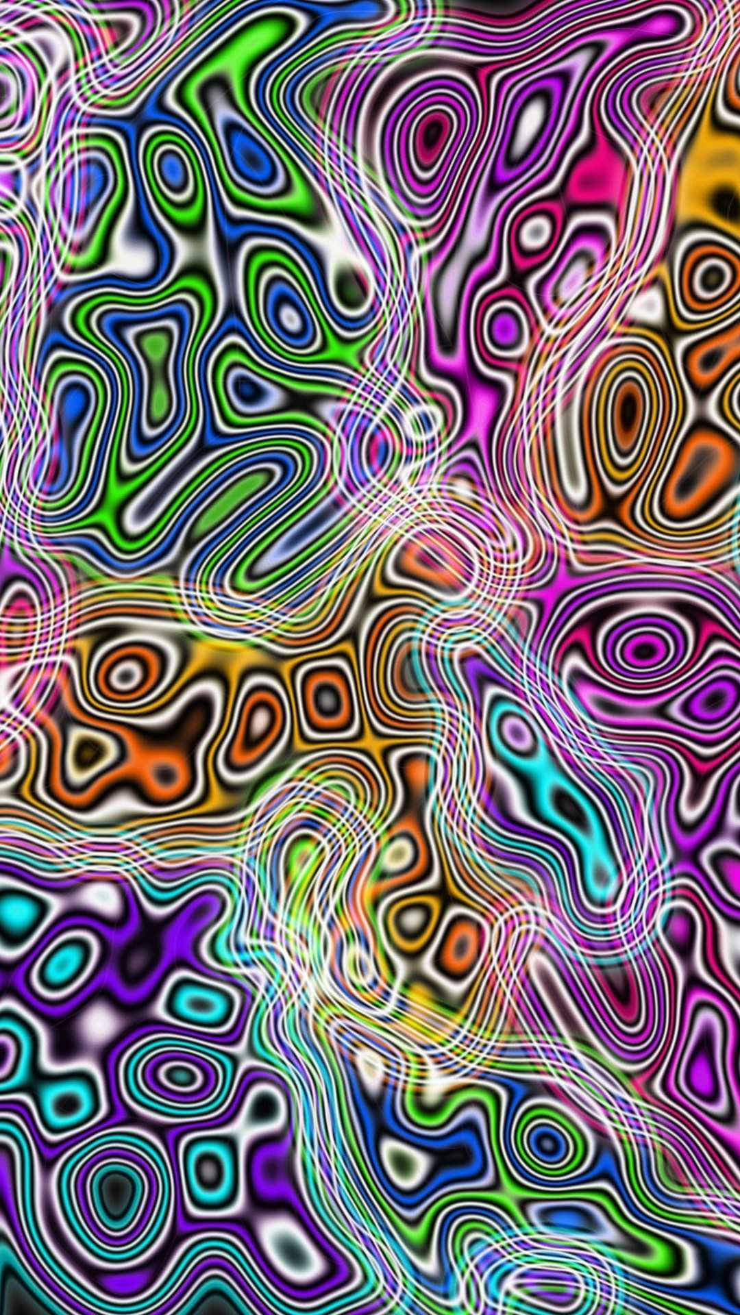 迷幻彩色斑点美学 壁纸