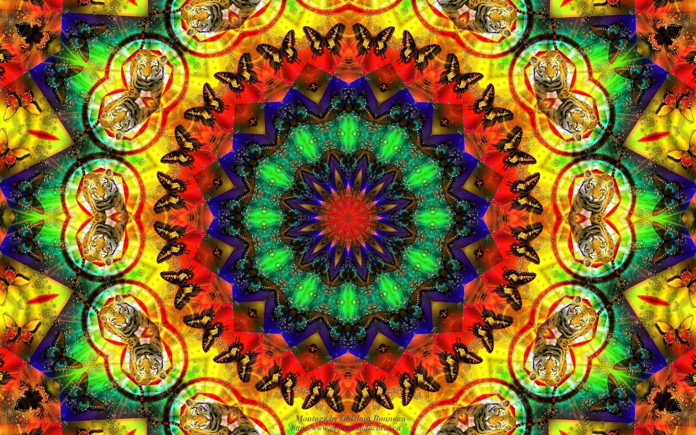 迷幻暗黑美学分形动物 壁纸