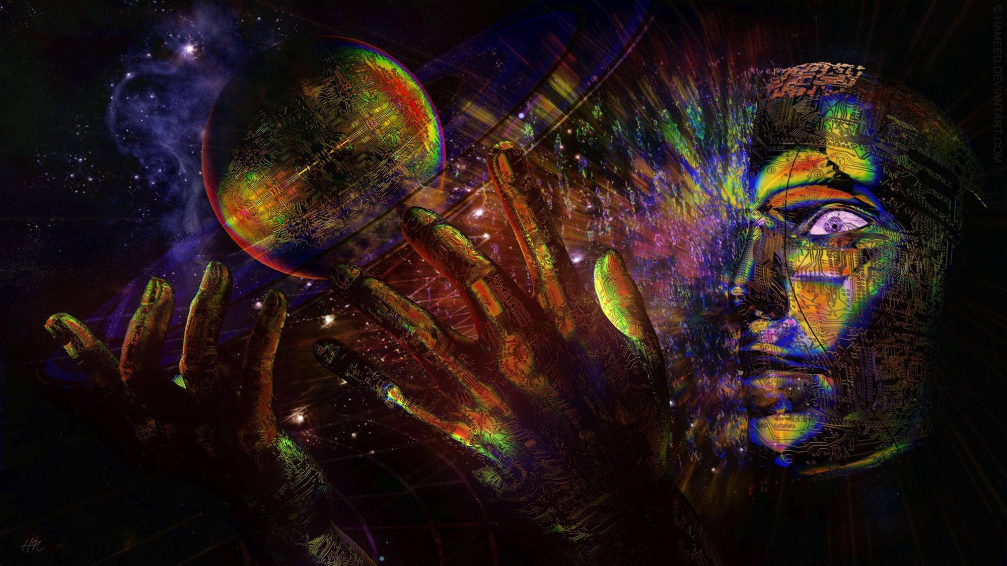 迷幻暗黑美学宇宙艺术 壁纸