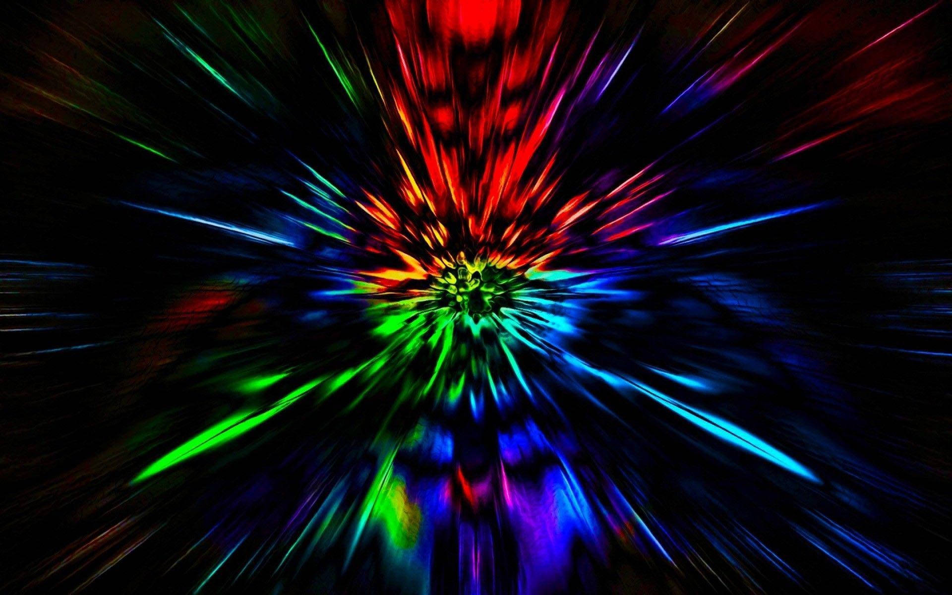 迷幻暗黑美学射线 壁纸