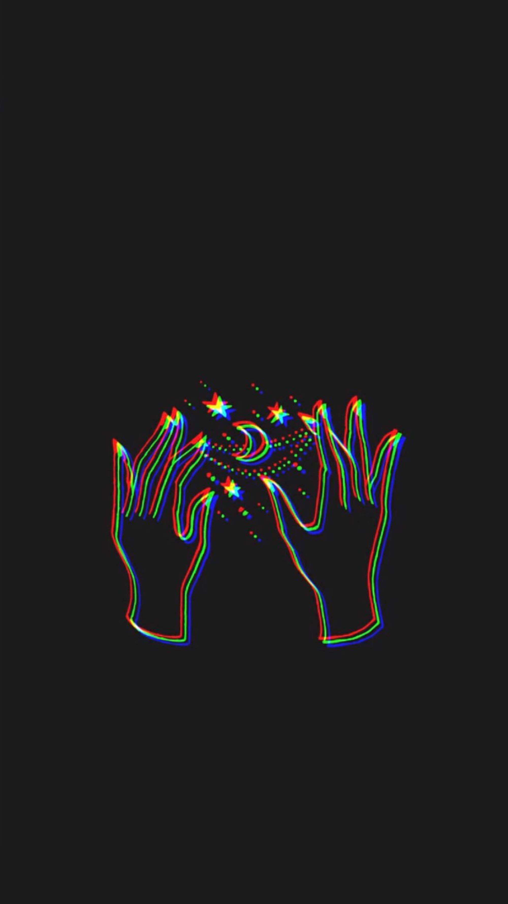 迷幻暗黑美学魔法之手 壁纸