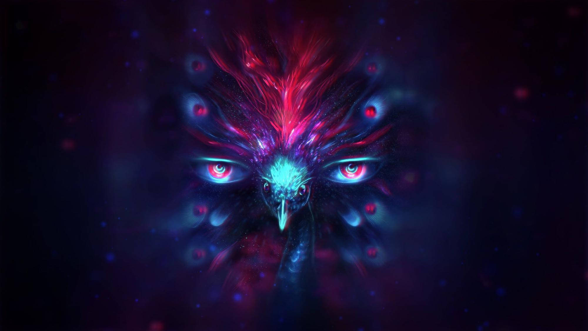 迷幻暗黑美学鸟瞰之眼 壁纸
