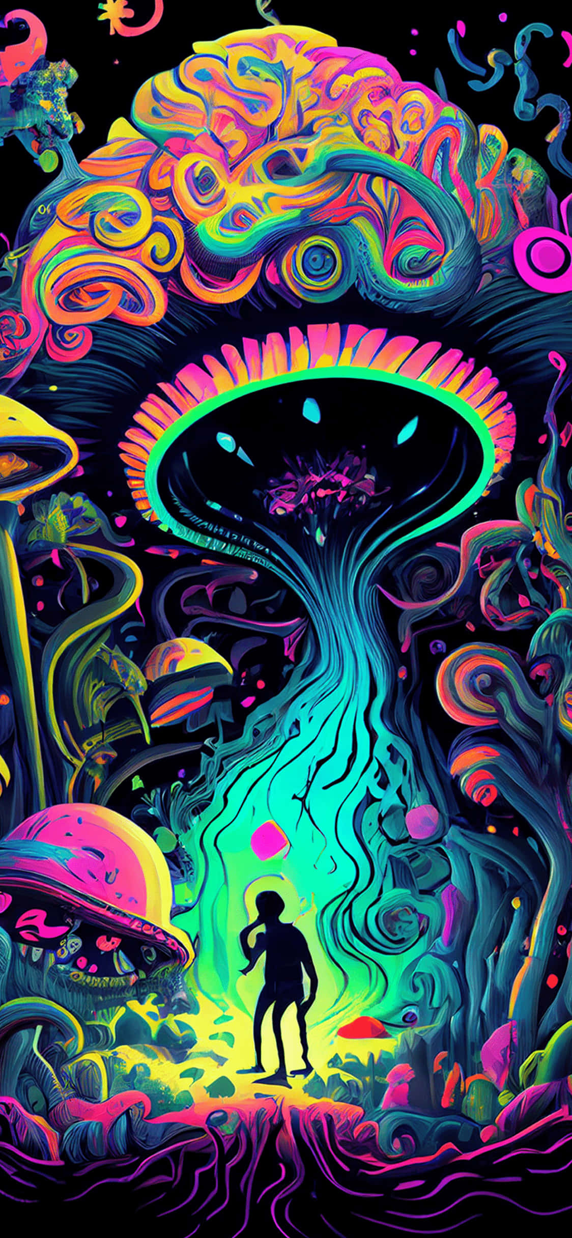 迷幻漩涡的迷人旅程 壁纸