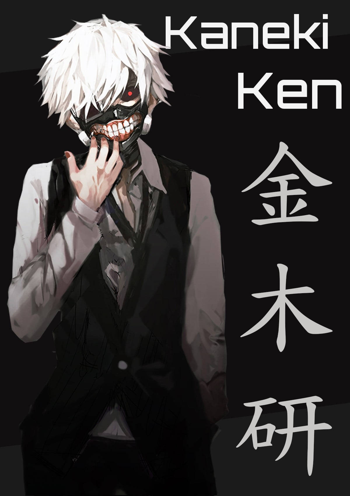 酷帅动漫男头 金木研 壁纸